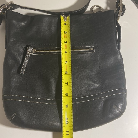 Authentic COACH  #1415 Black Natural Cowhide Leather Shoulder Bag - Circa 2004 - Picture 9 of 9